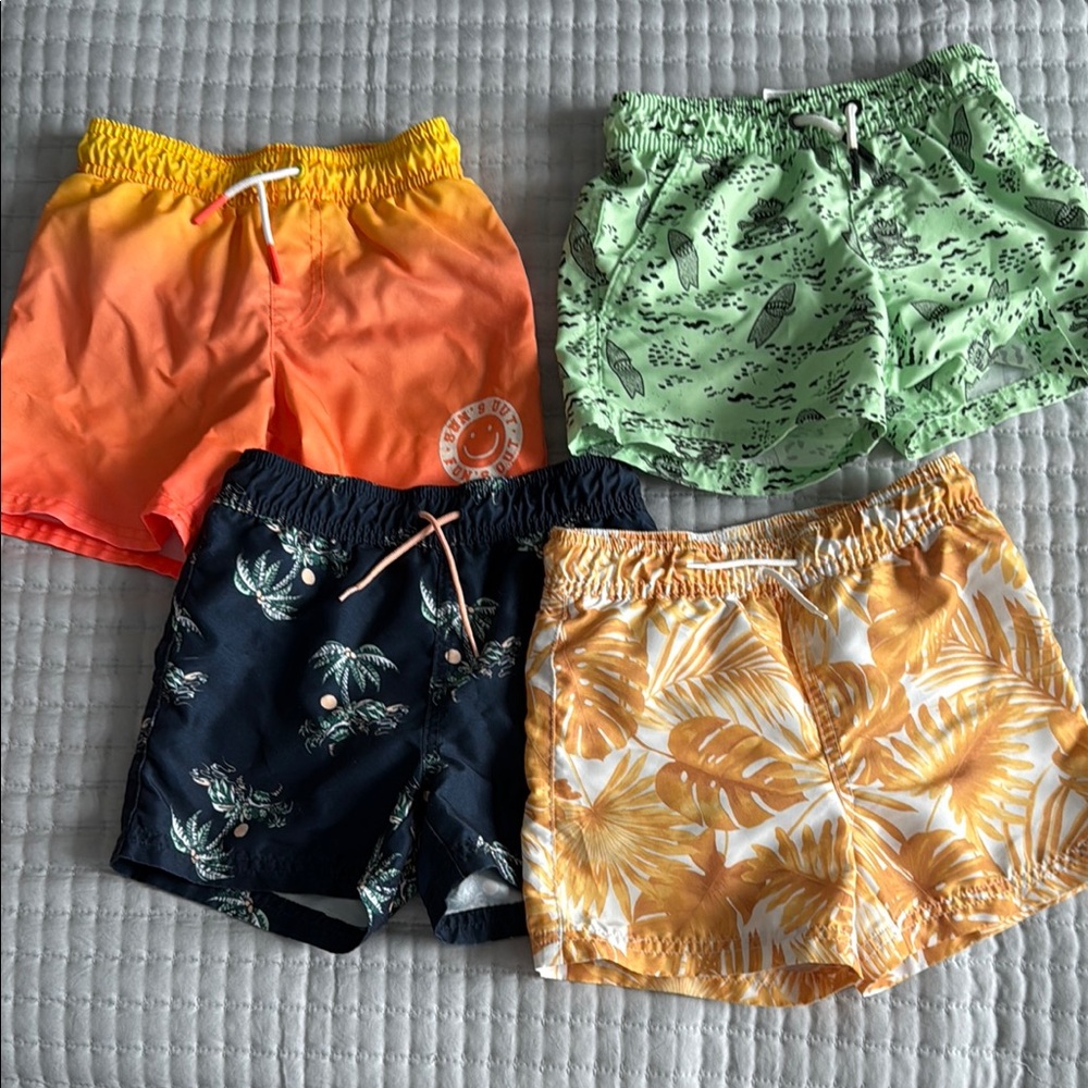 Janie and Jack Tropical Swim Shorts Set and target price for all 4 $5 each